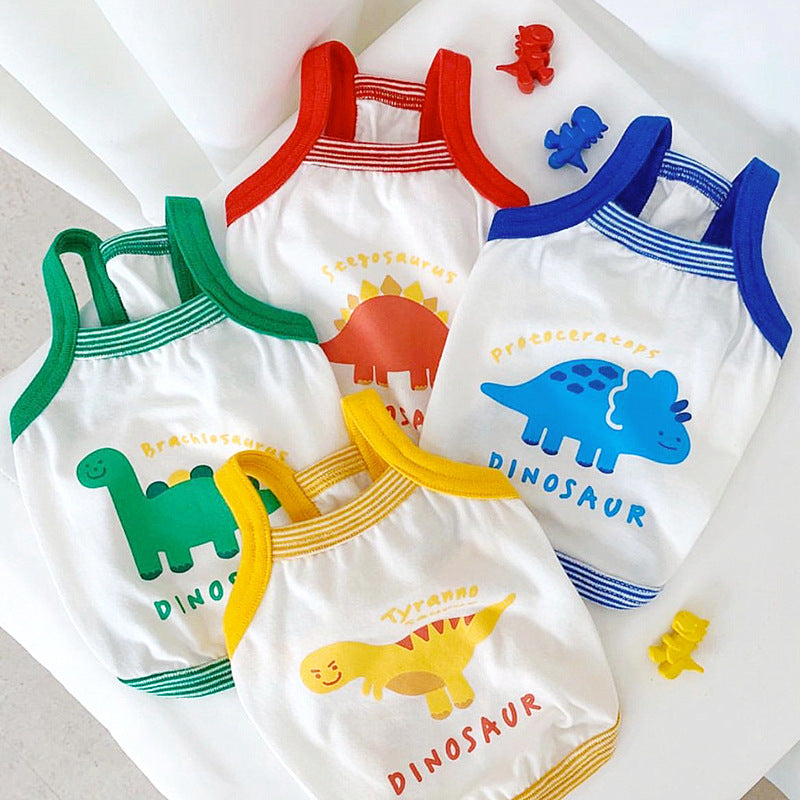 Dinosaur Printed Dog Cat Vest