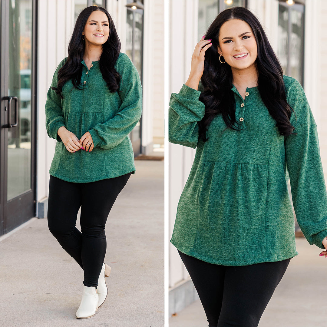 Spruce Up Top. Hunter Green