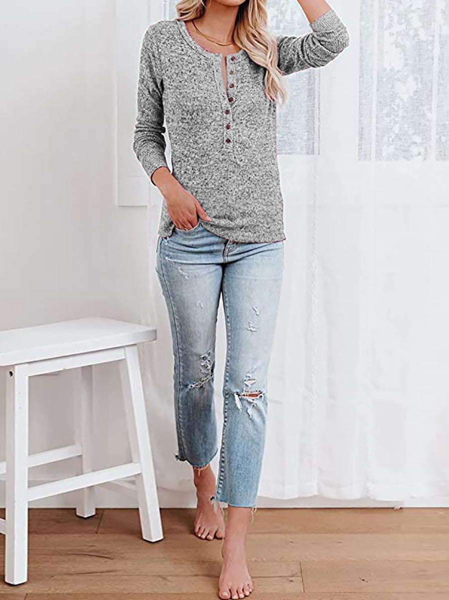 Round Neck Casual T-Shirt