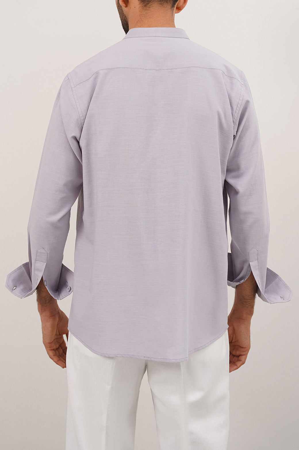 BAND COLLAR SHIRT