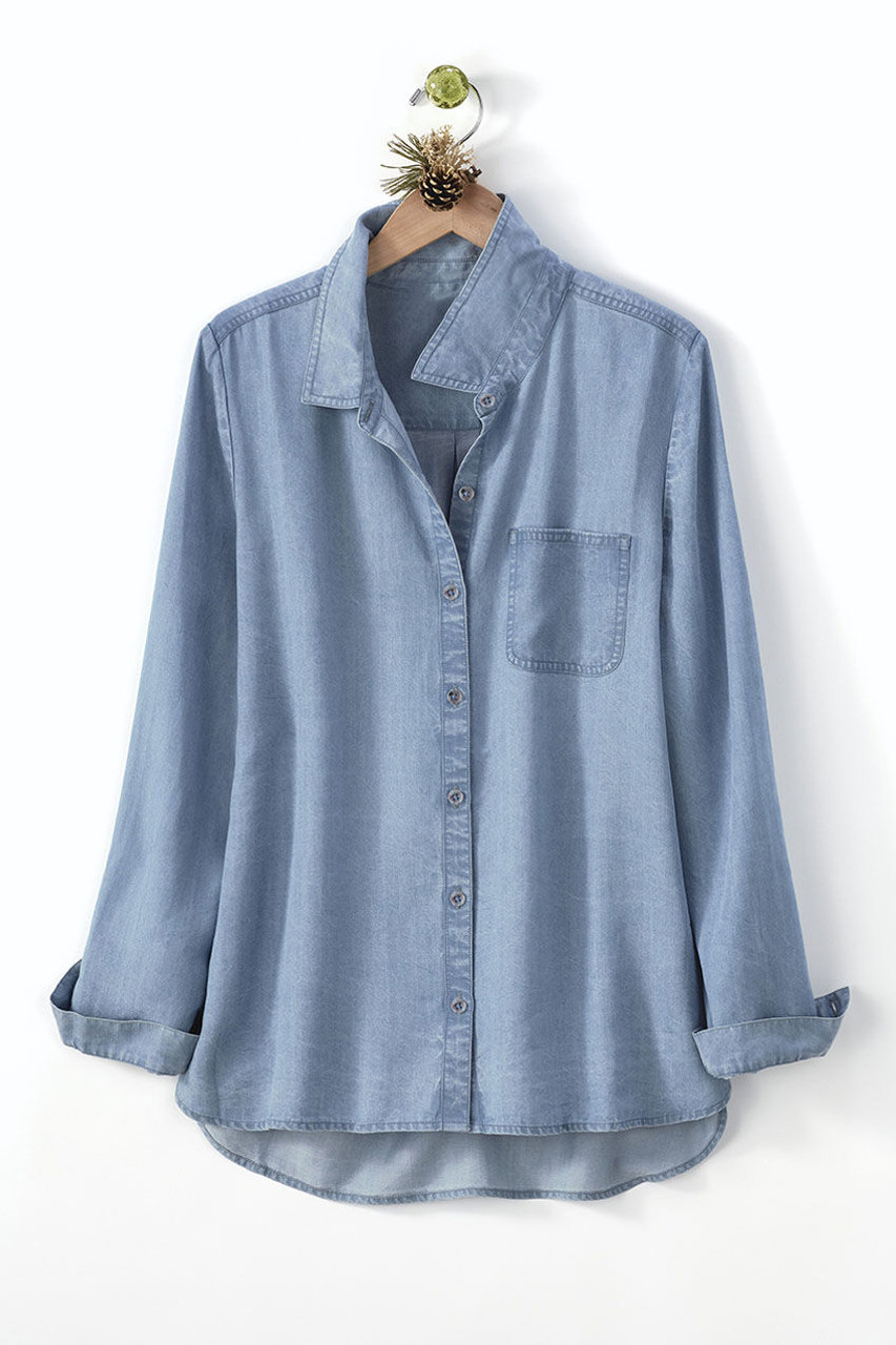 TENCEL™ Button-Front Shirt