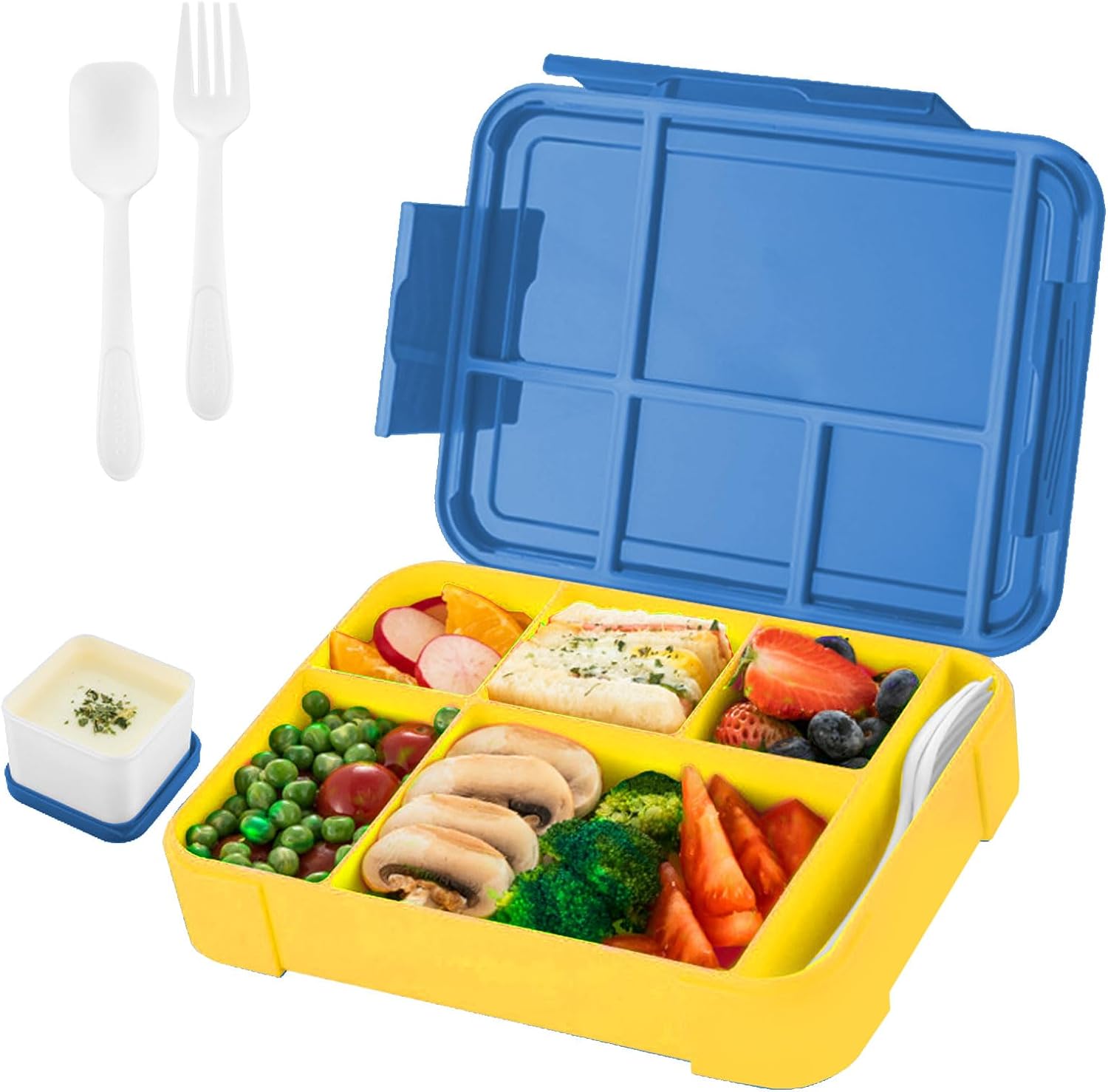 Children's Lunch Box With Compartments. Bento Lunch Box For Adults. Girls And Boys
