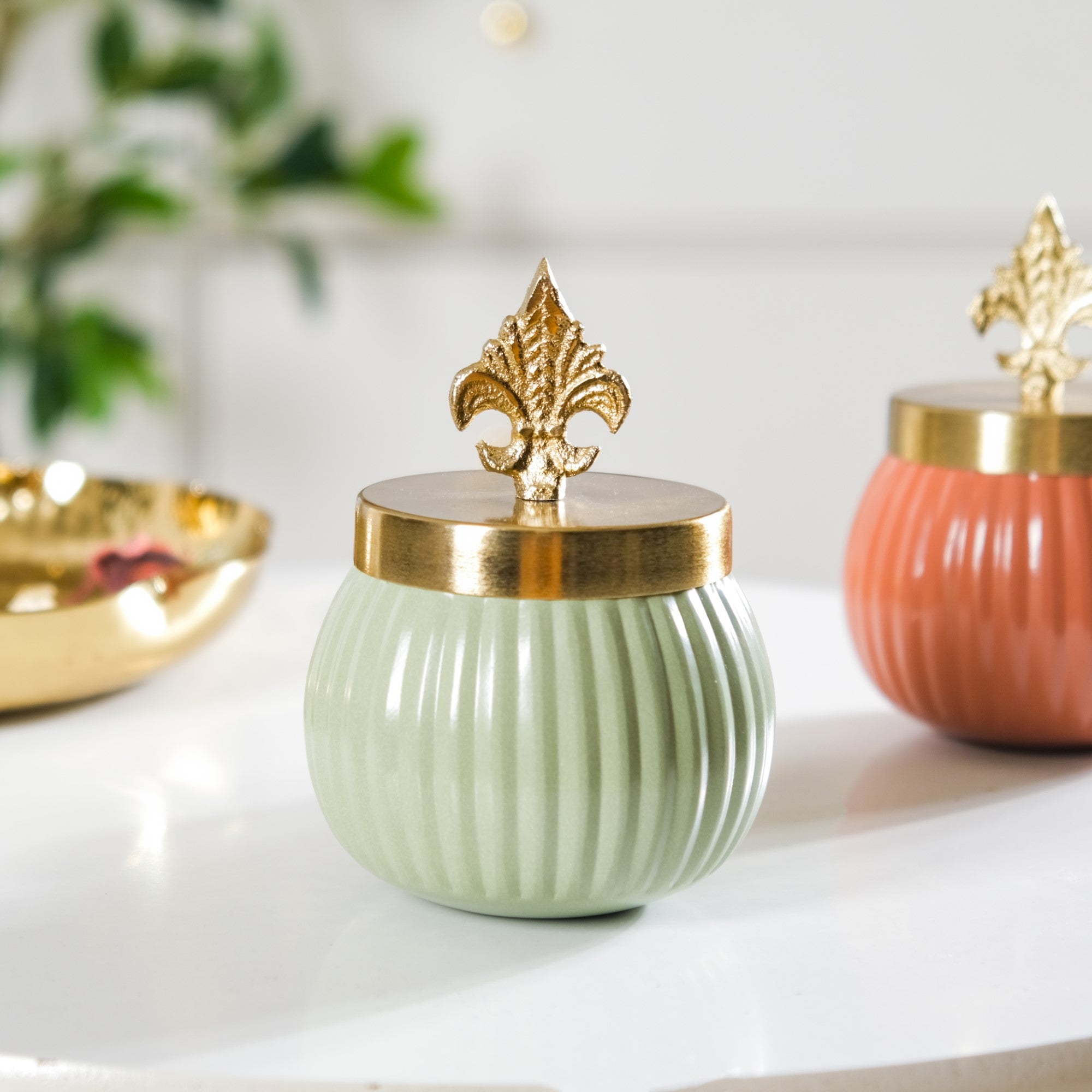 Metal Jar Set Of 2