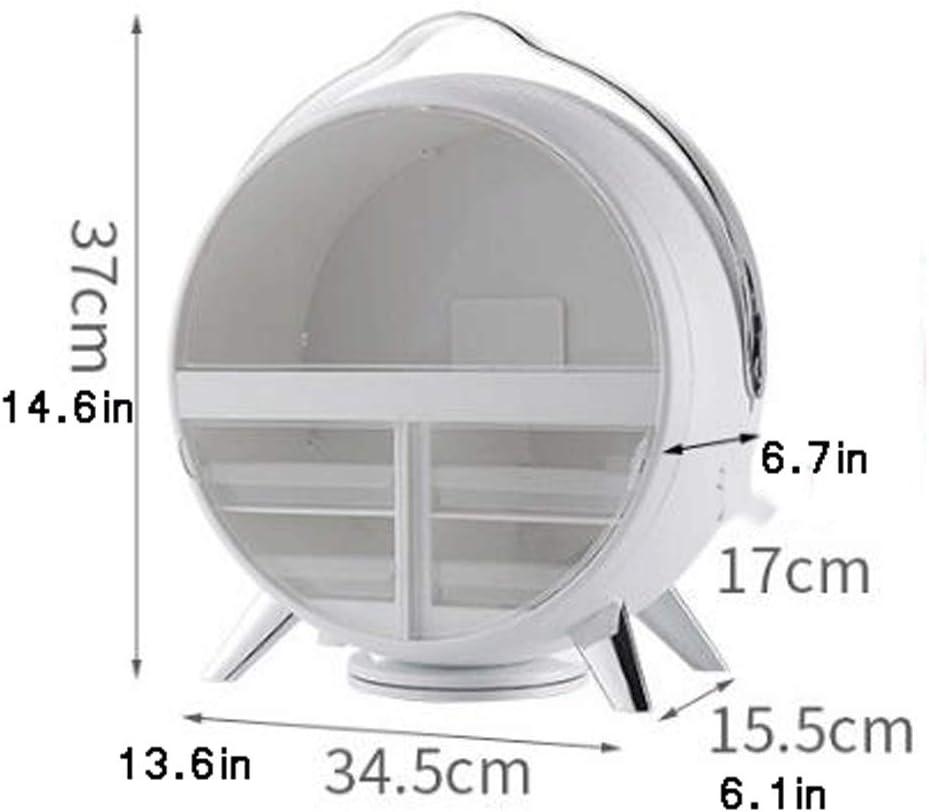LED Cosmetic Storage Box. Dressing Table Storage Cosmetic Storage Box (White)