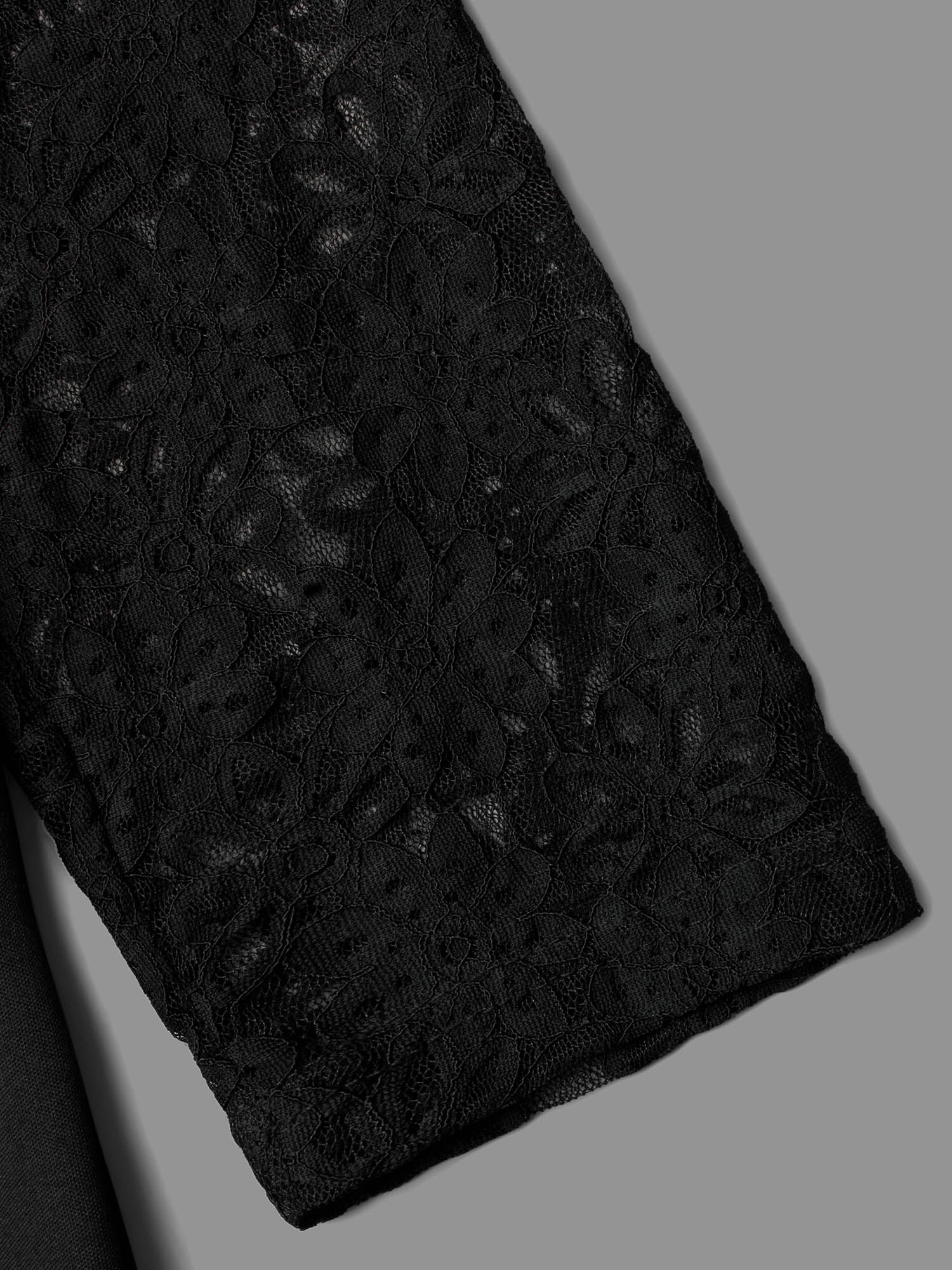 Lace Mesh Sleeves Square Neck Jumpsuit