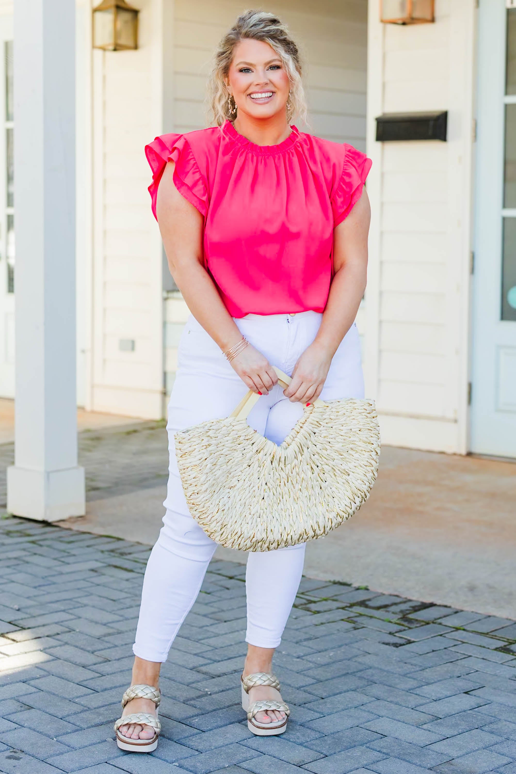 Call Me Baby Top. Hot Pink