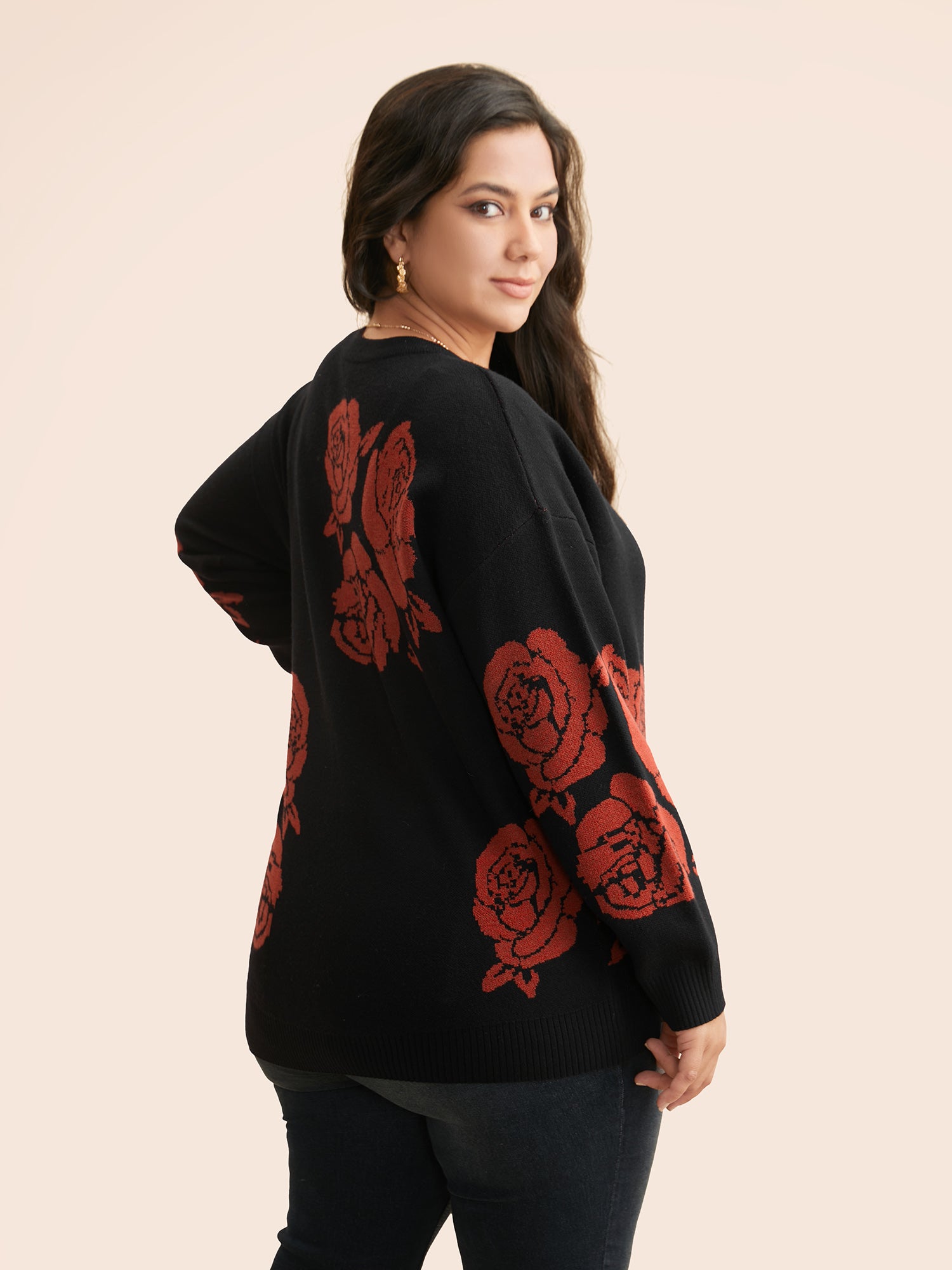 Supersoft Essentials Round Neck Floral Print Pullover