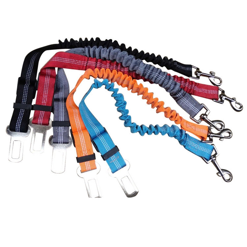Pet Safety Belt Retractable Car Pet Car Traction Rope Reflective Safety Rope Dog Explosion-proof Flushing Supplies