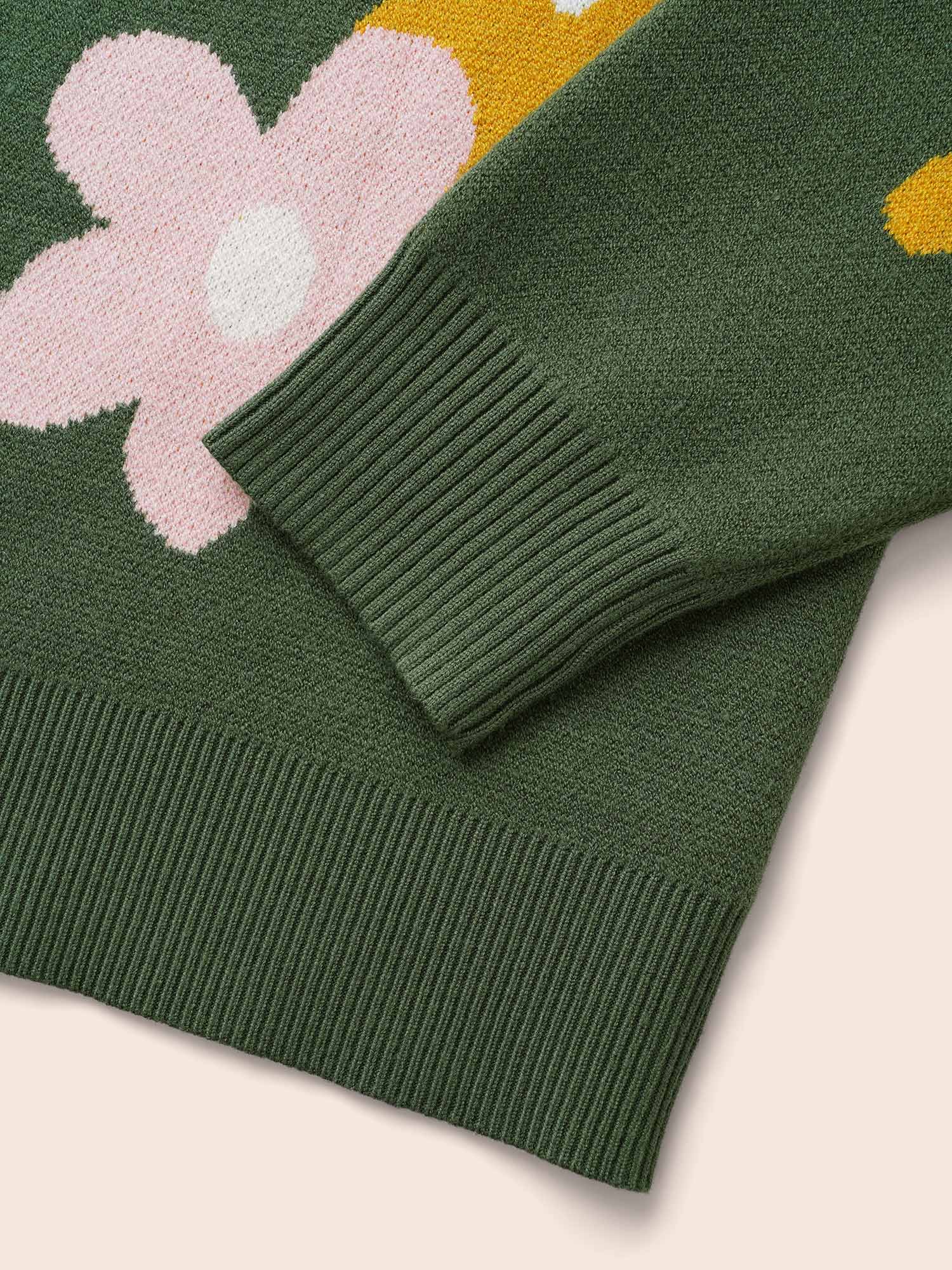 Supersoft Essentials Floral Crew Neck Pullover