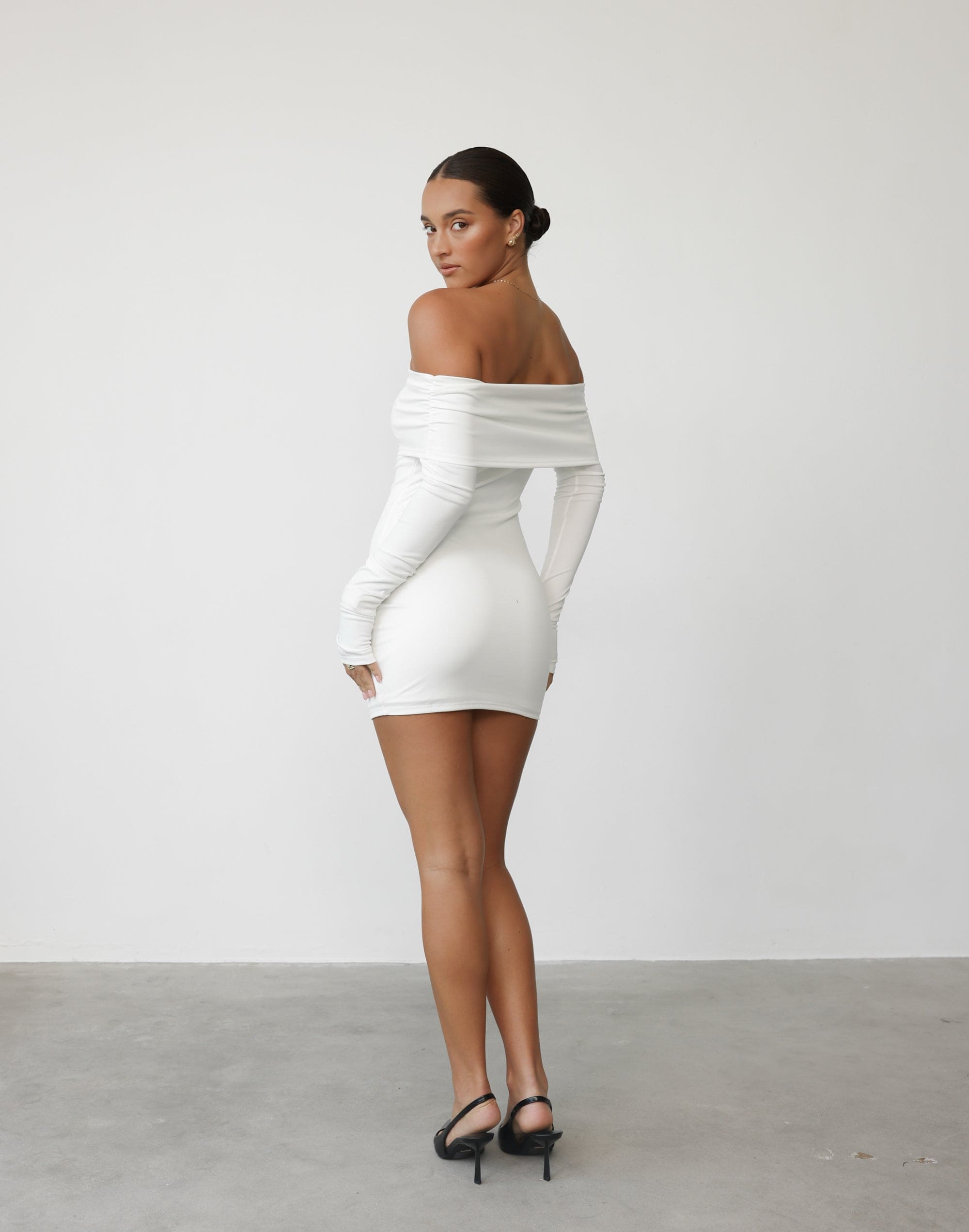 Isadora Mini Dress (Porcelain) - By Lioness