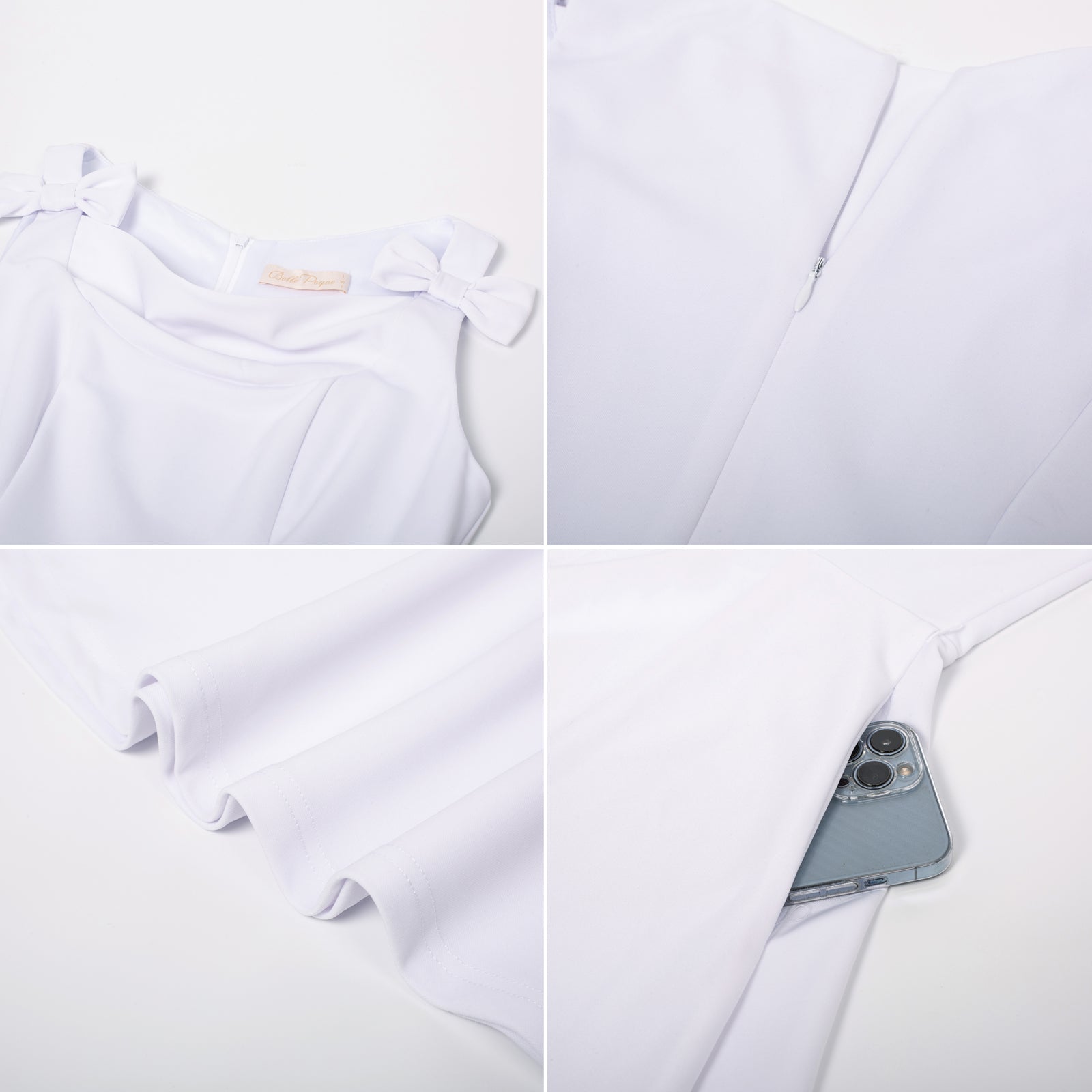 Sleeveless A Line Dress Vintage Cocktail Party Dress Swing Dress for Wedding Guest