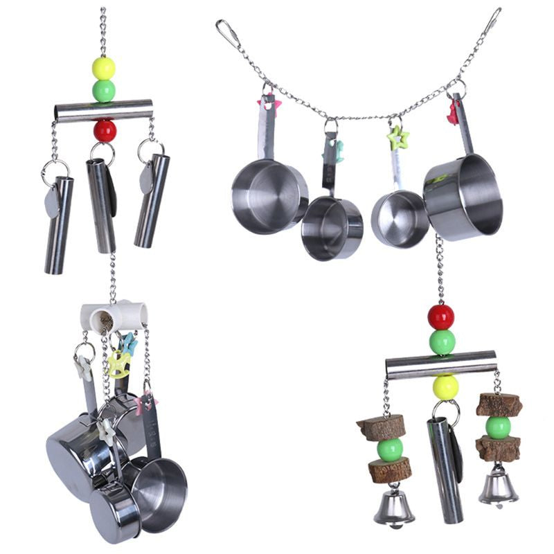 4Pcs Bird Stainless Steel Bells