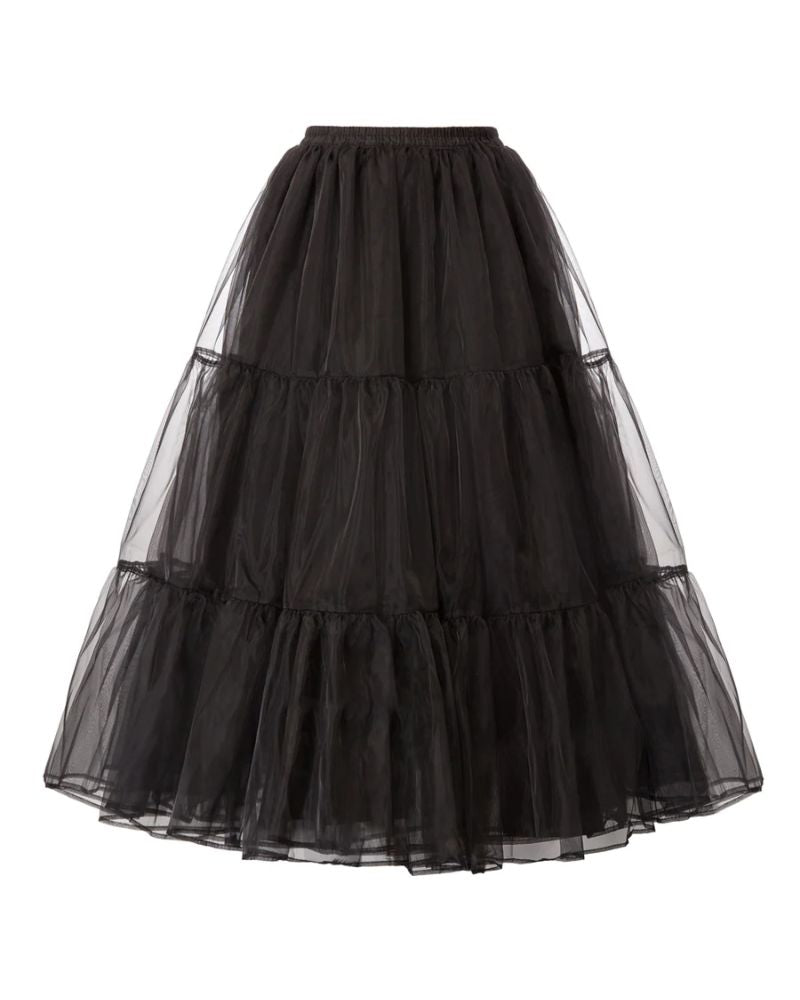 Organza Petticoat Underskirt Crinoline 3 Tiers Vintage Retro Dress