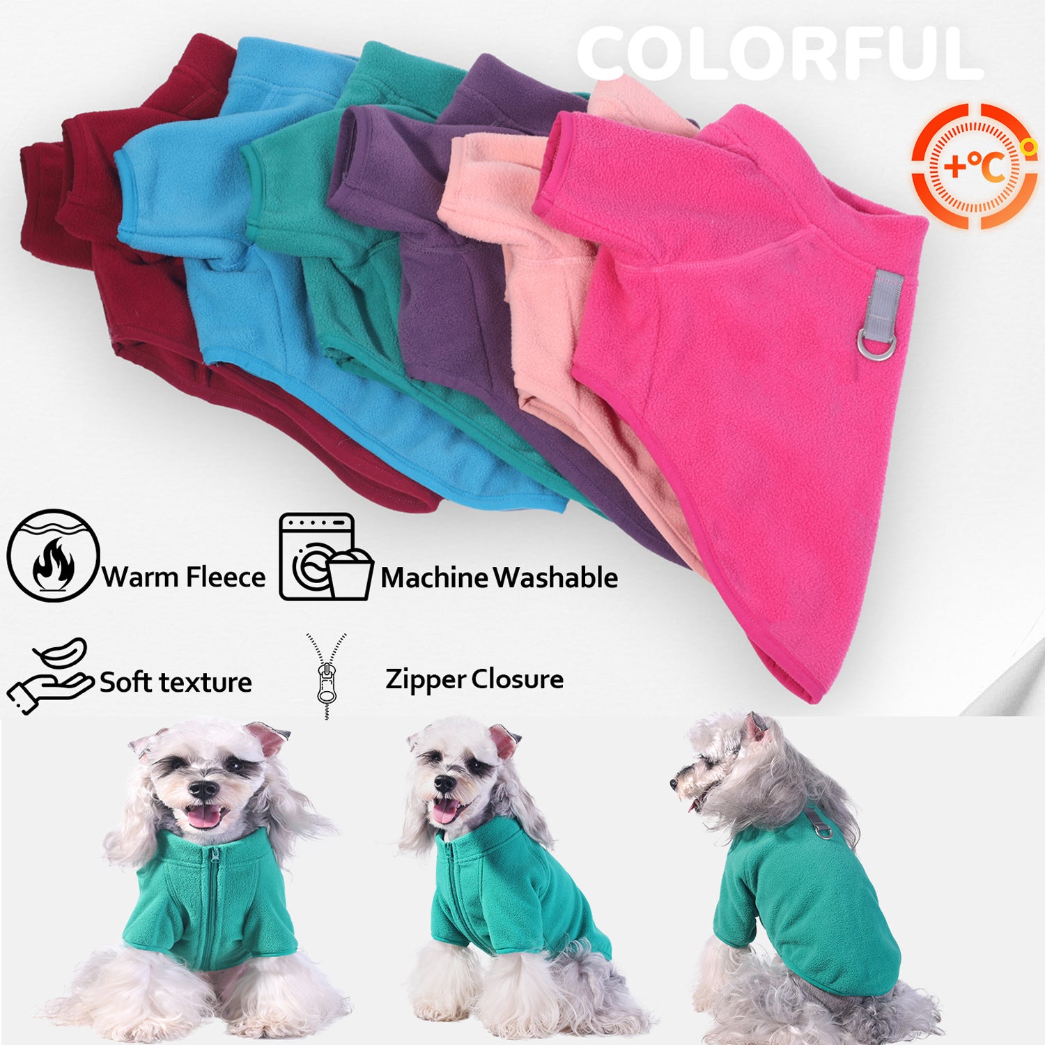 Two-Legged Fleece Solid Color Jacket Coat