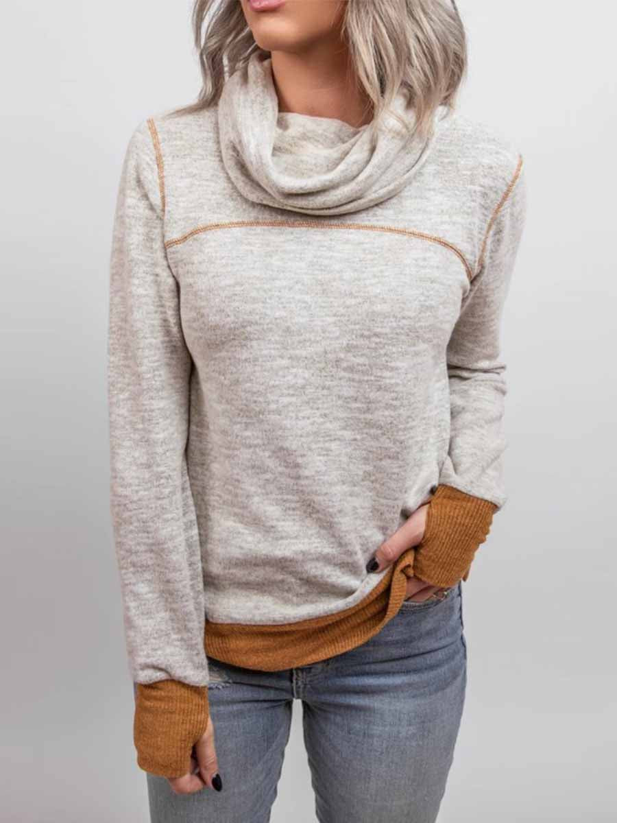 Piled Collar Sweatshirt