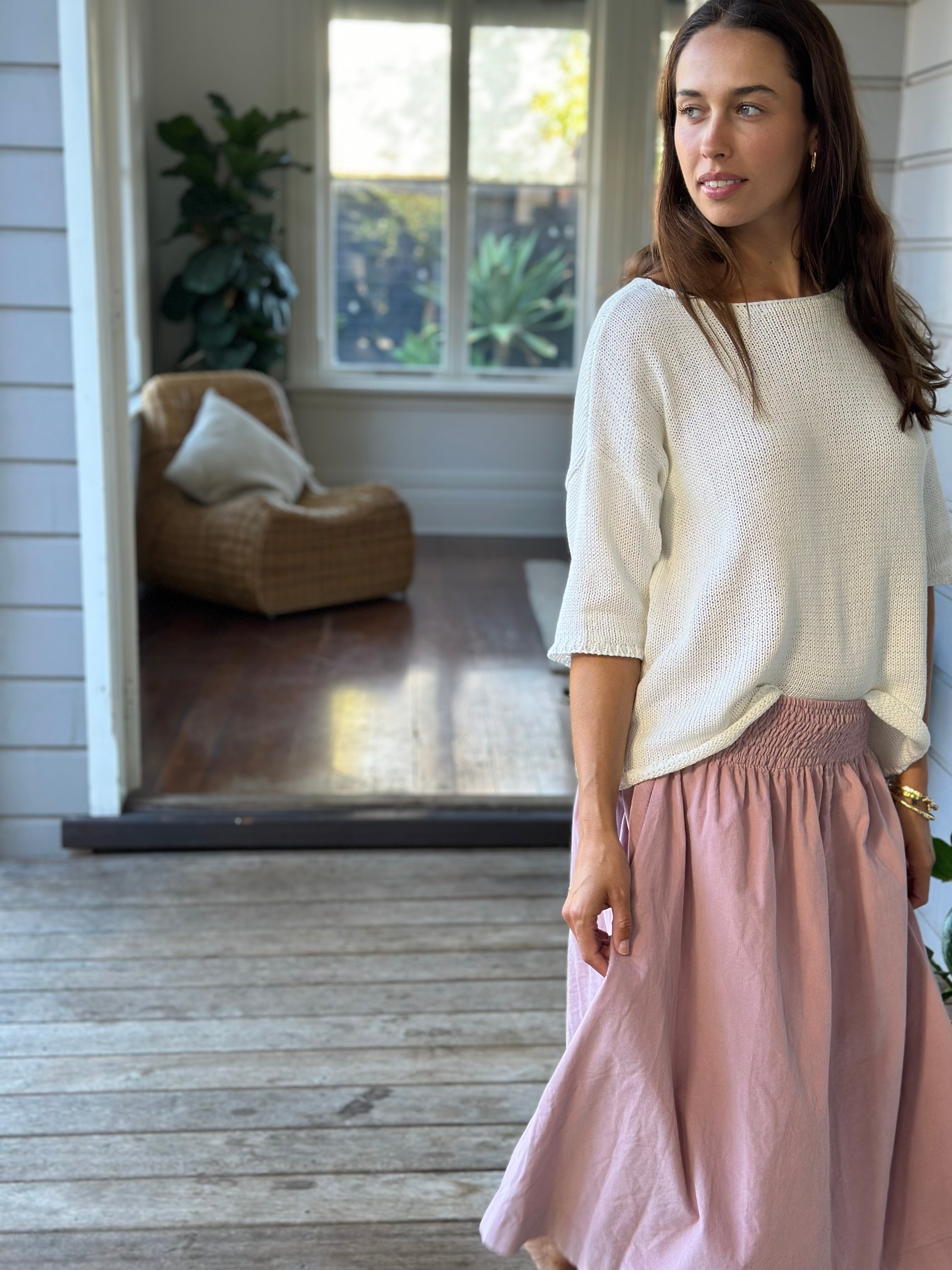 dusty pink cord
