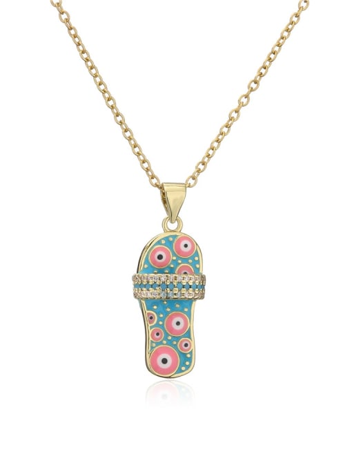 Coloured Sandals Pendant & Chain