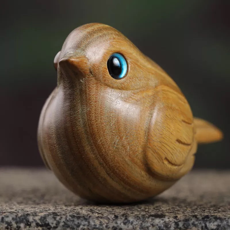 Handmade Wood Carved Bird