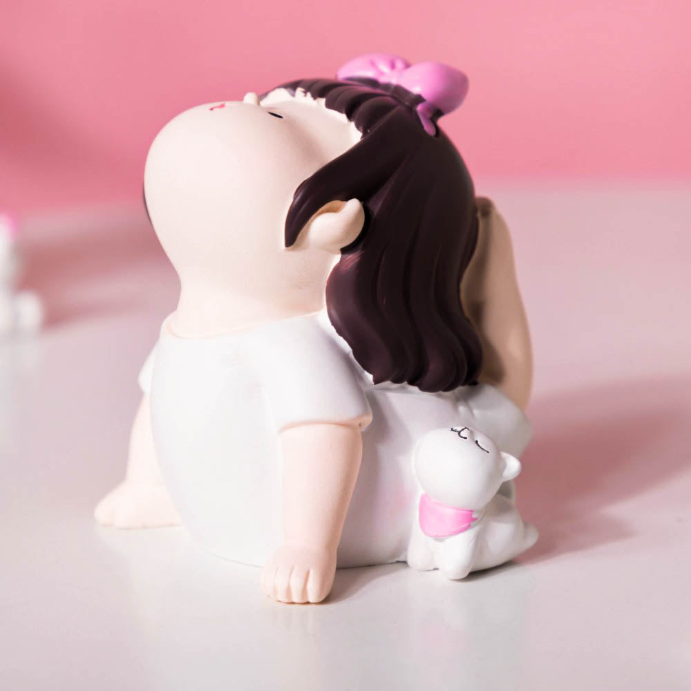 Cutesy Yoga Girl Showpiece