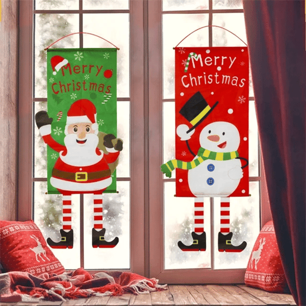🎁 Merry Christmas Window Sign Banners
