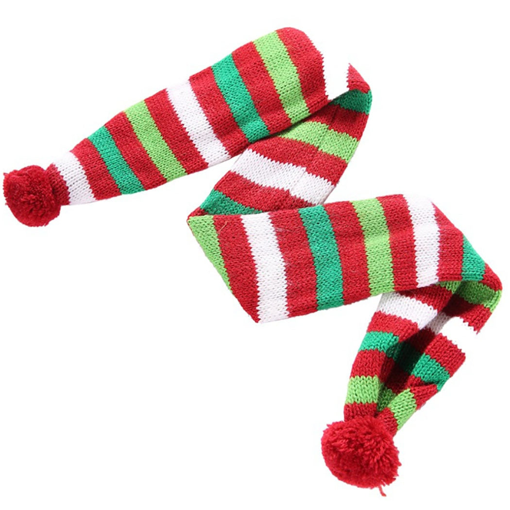 Christmas Stripe Scarf For Dog