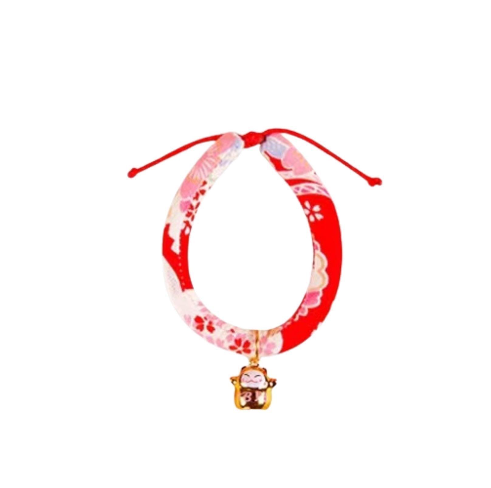 Waves And Flowers  Pet Collar