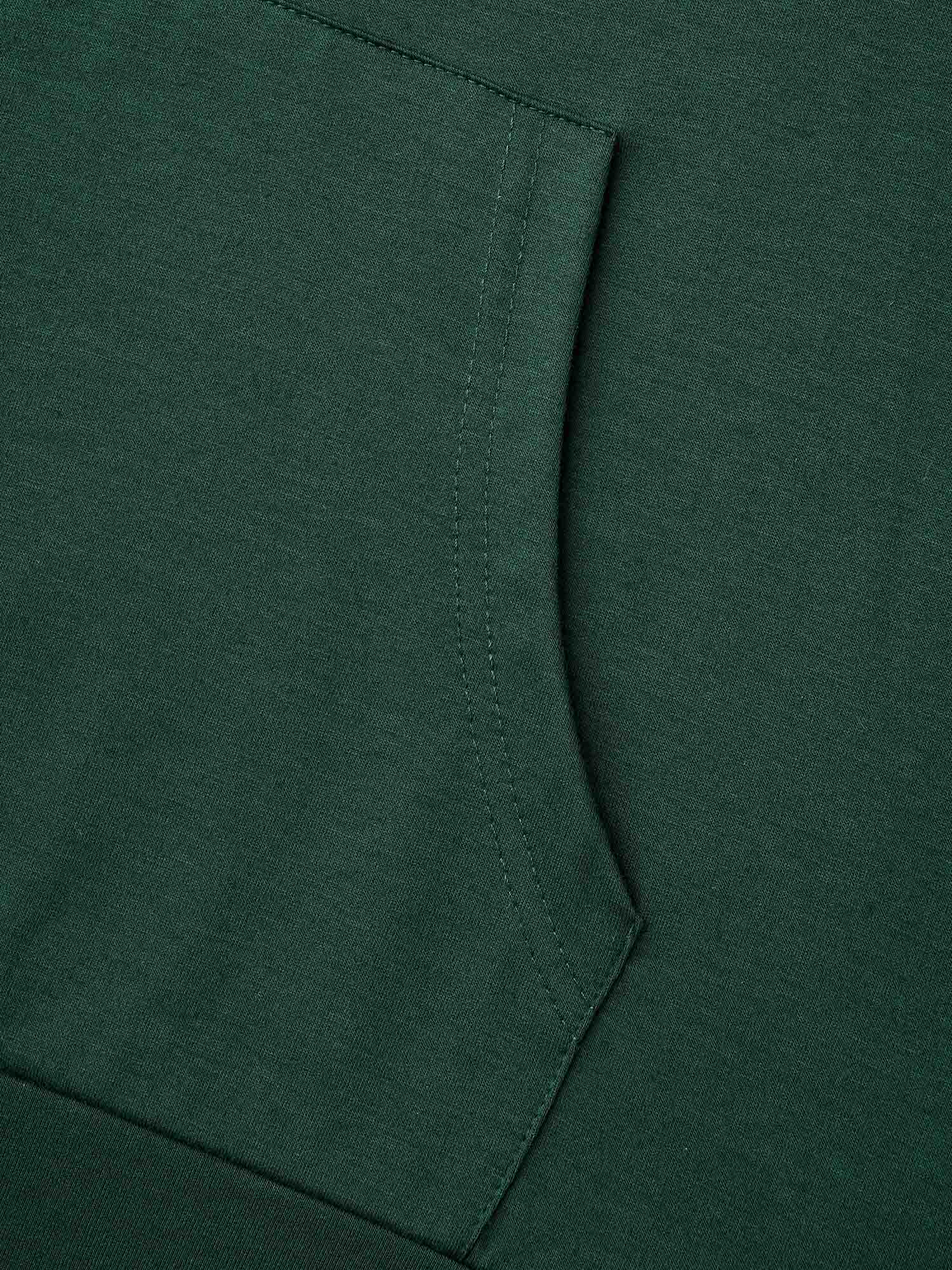 Lace Patchwork Pocket Hooded Drawstring Sweatshirt