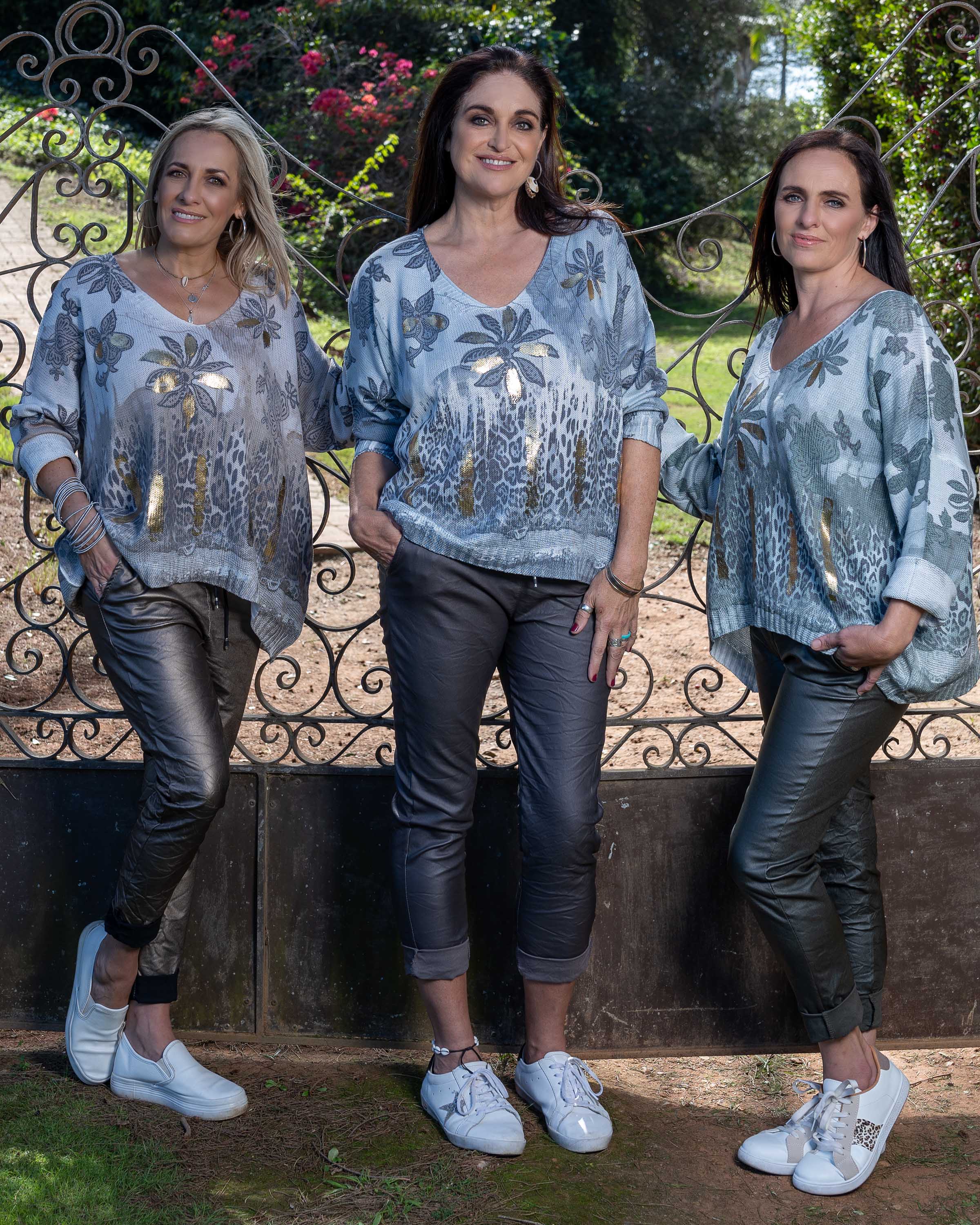 Bohemian Flower Knit | Grey