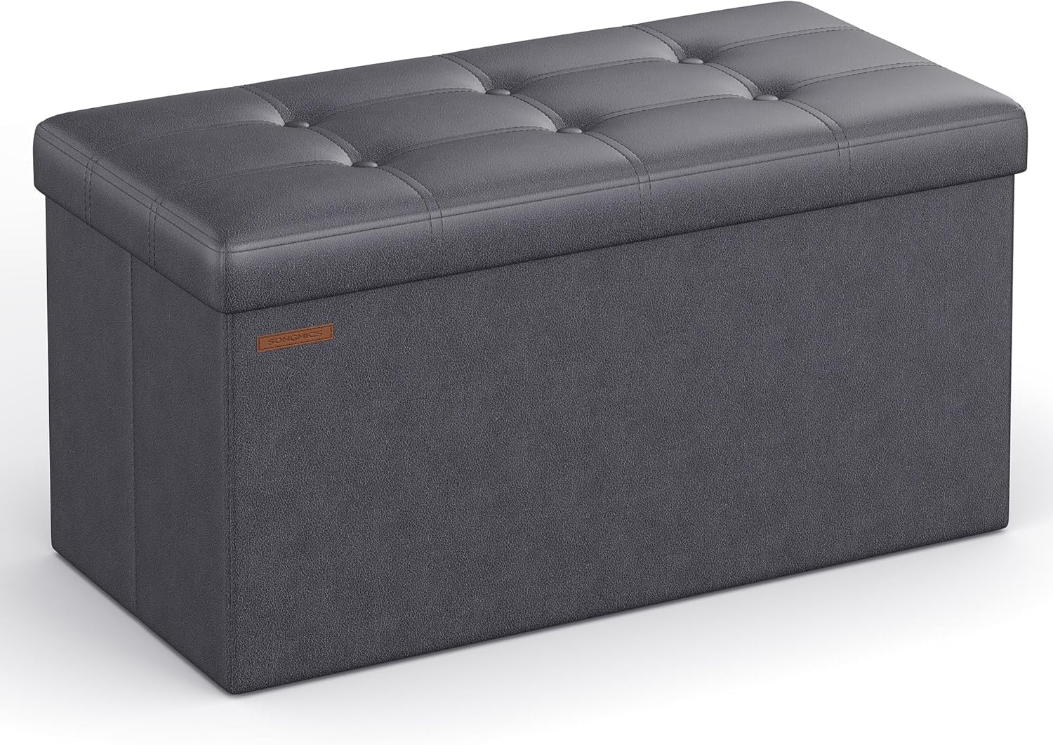 SONGMICS Mazie Collection - 43 Inches Folding Storage Ottoman Bench