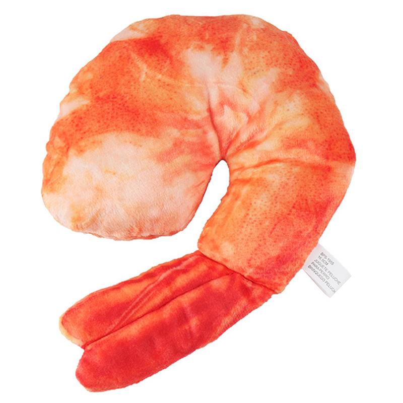 Shrimp-Shaped Squeaky Toy for Cat
