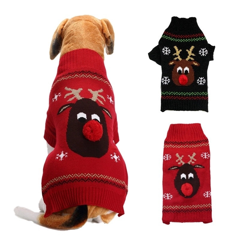 Fashion Acrylic Christmas Deer Pet Clothing