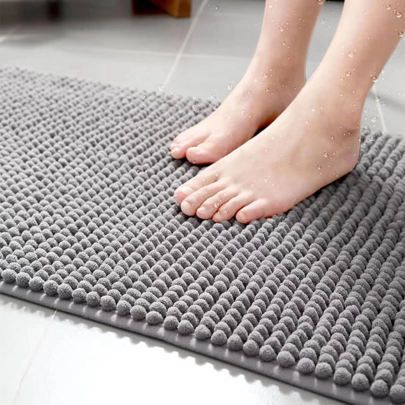 Hot Chenille Short Plush Floor Mat Bathroom Bathroom Absorbent Bedroom Door Carpet