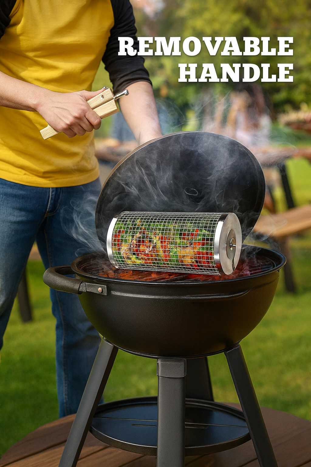 GrillOrb™ Rolling Basket Handle 🔥