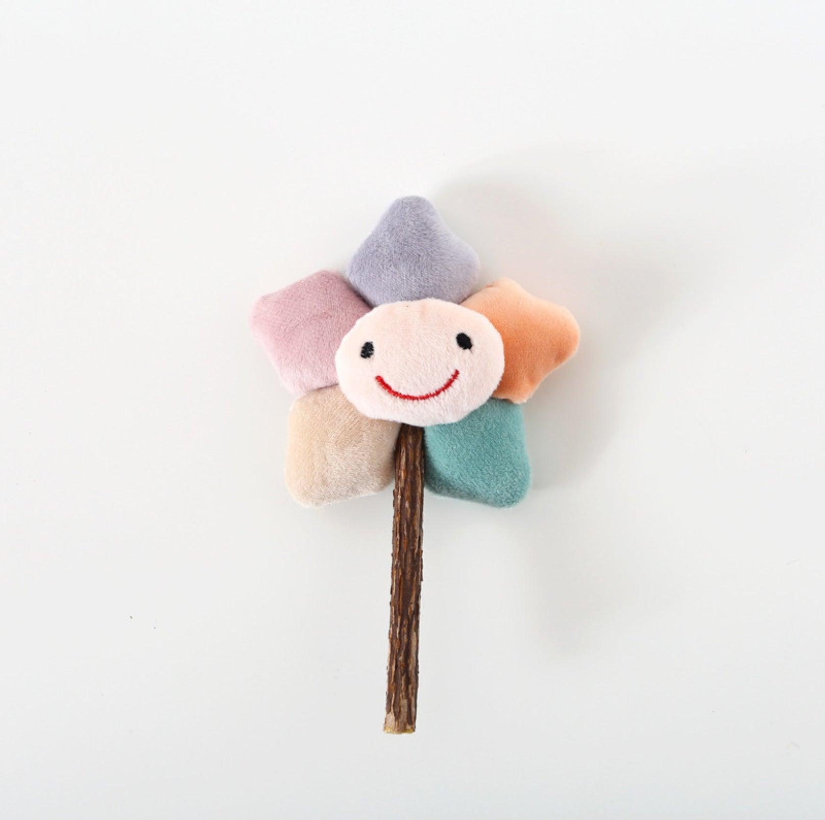 Adorable Cartoon Plush Polygonum Stick Cat Toys