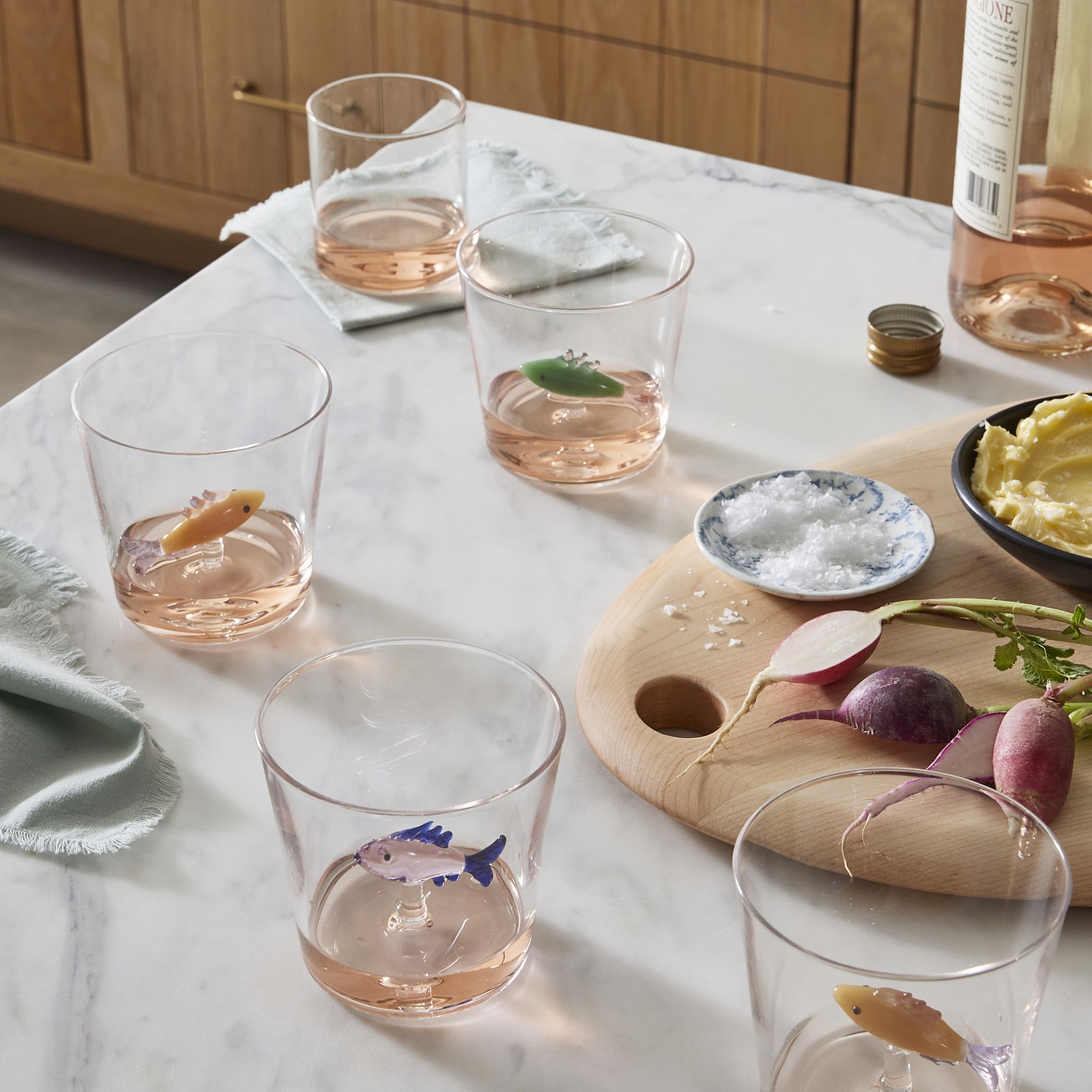 Sardine Fish Tumblers, Set of 2