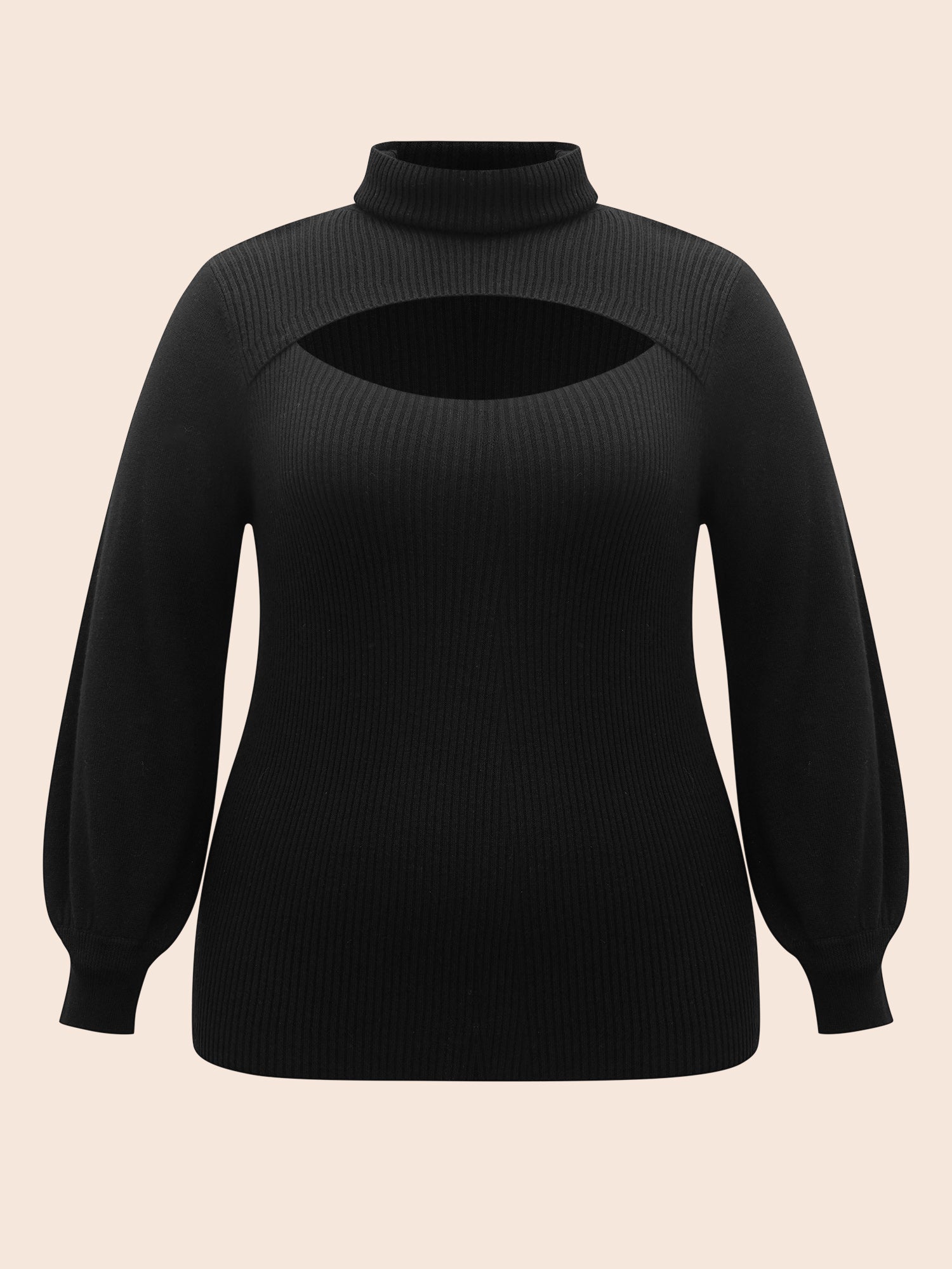 Supersoft Essentials Turtleneck Cut Out Pullover