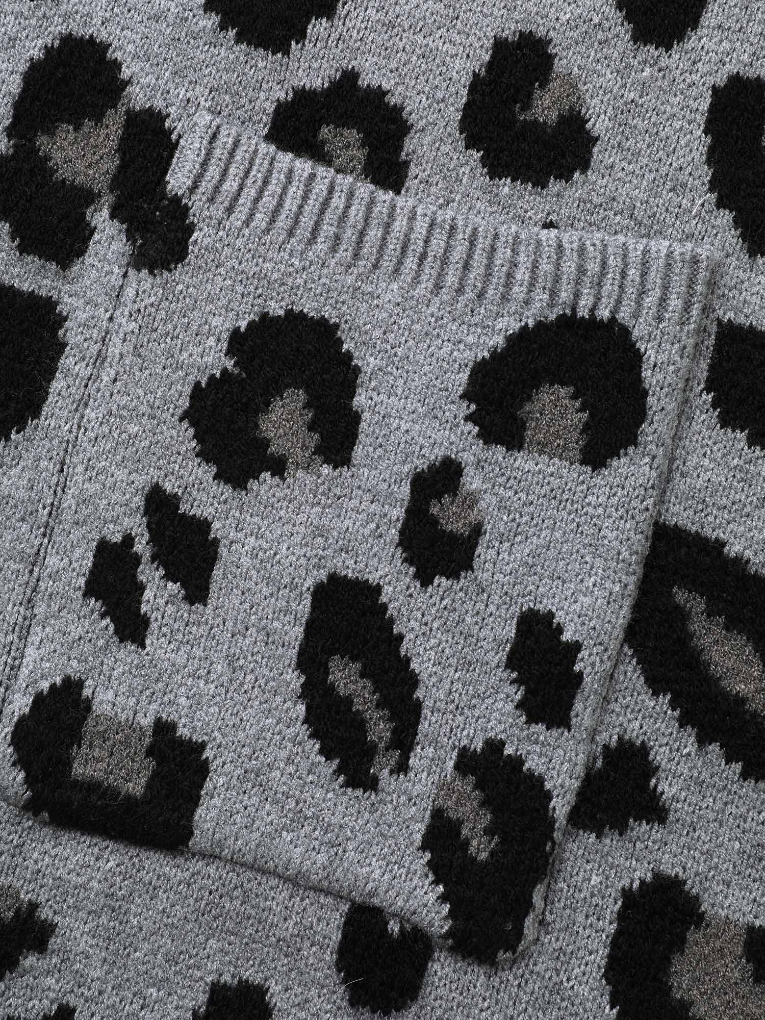 Supersoft Essentials Leopard Print Kimono Collar Cardigan