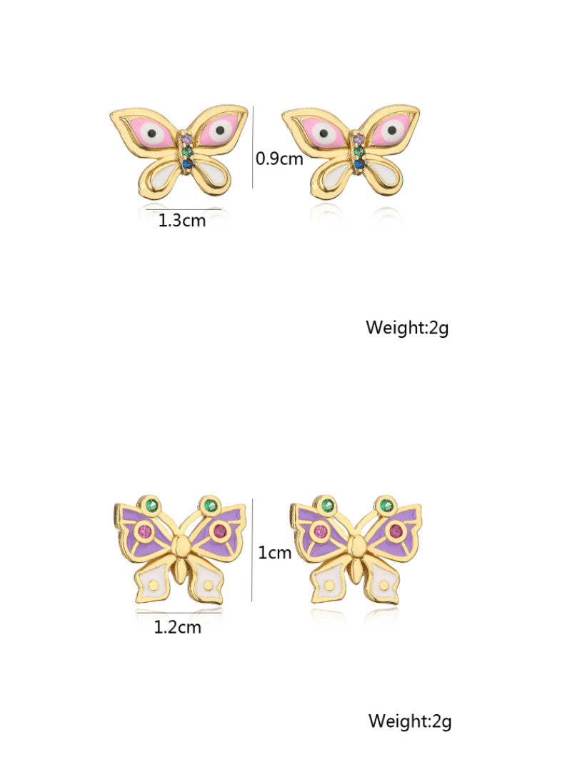 Butterfly Stud Earrings