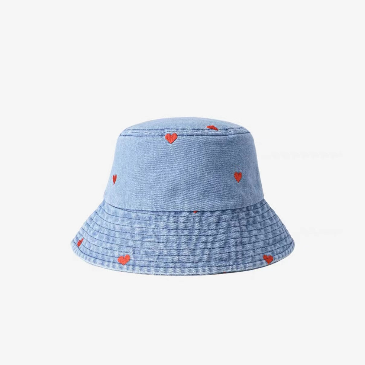Heart Printed Bucket Hat