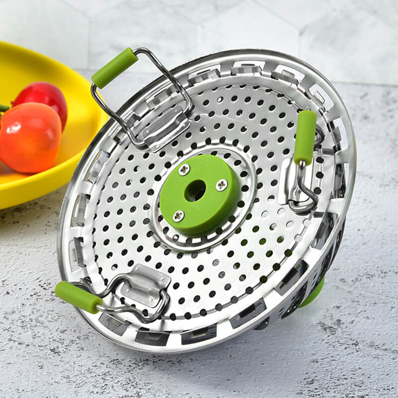Stainless steel folding vegetable steamer (🔥New Year's discount. 49% discount🔥)