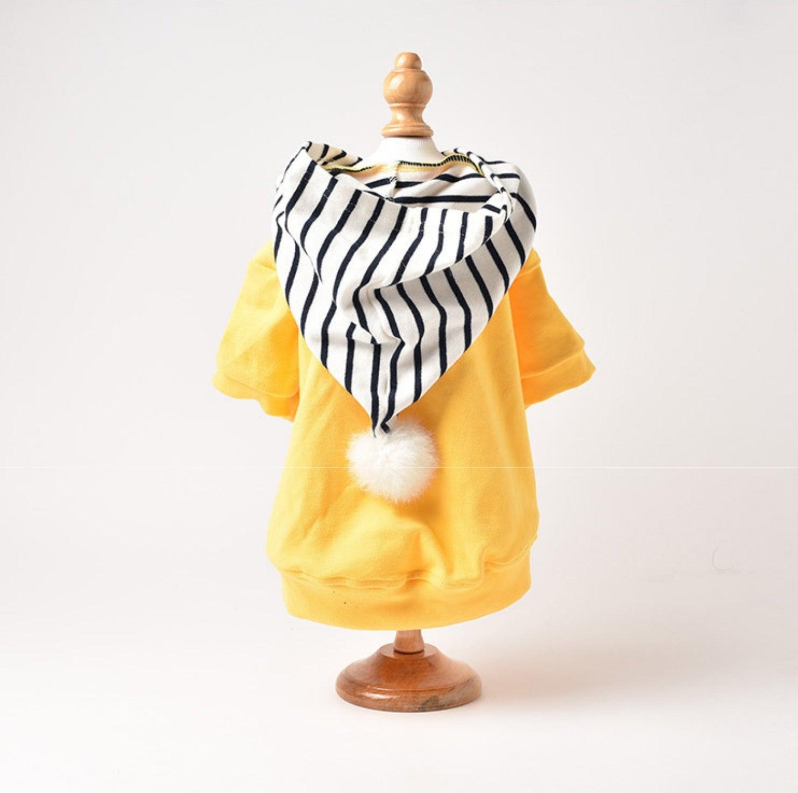 Chic Hooded Pet Jacket - Cozy Cotton Apparel