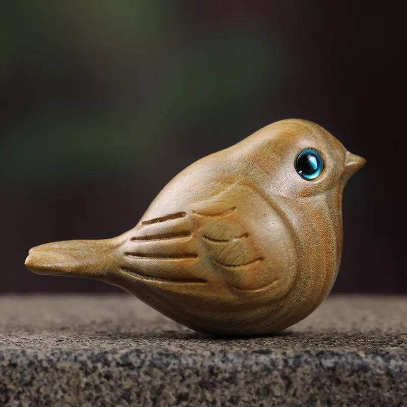 Handmade Wood Carved Bird