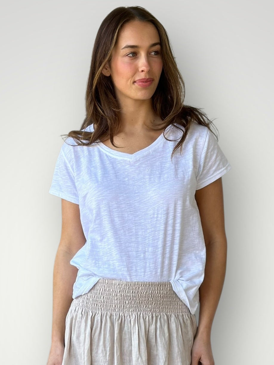 relaxed tee - white cotton