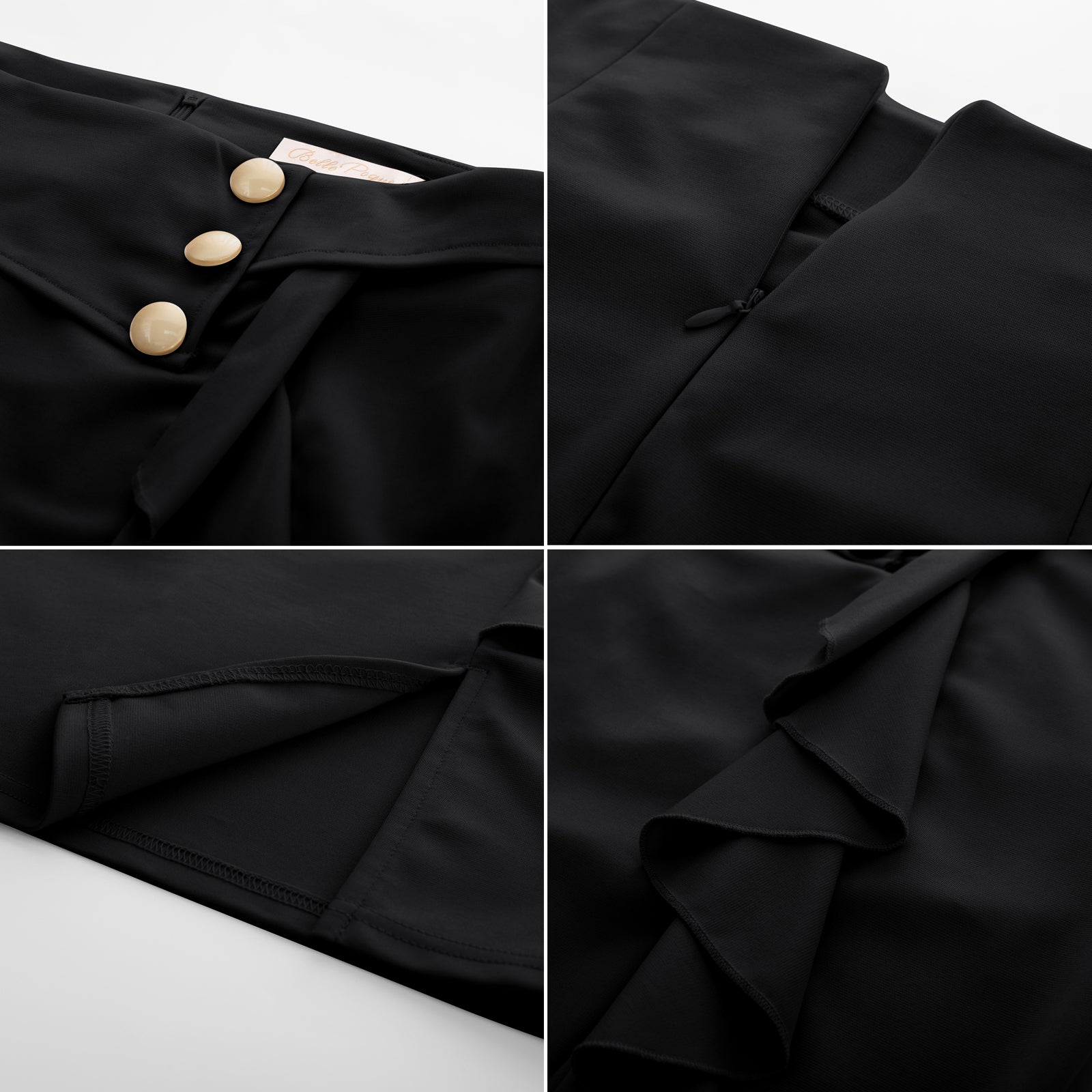 Front Slit Skirt High Waist Ruffle Decorated Bodycon Skirt