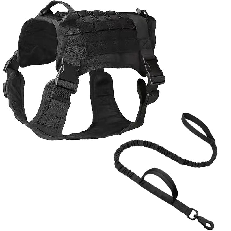 In Stock Dog Tactical Collar Training Large Dog Big Dog Chest Harness Dog Leash Outdoor Dog Walking Vest Clothes