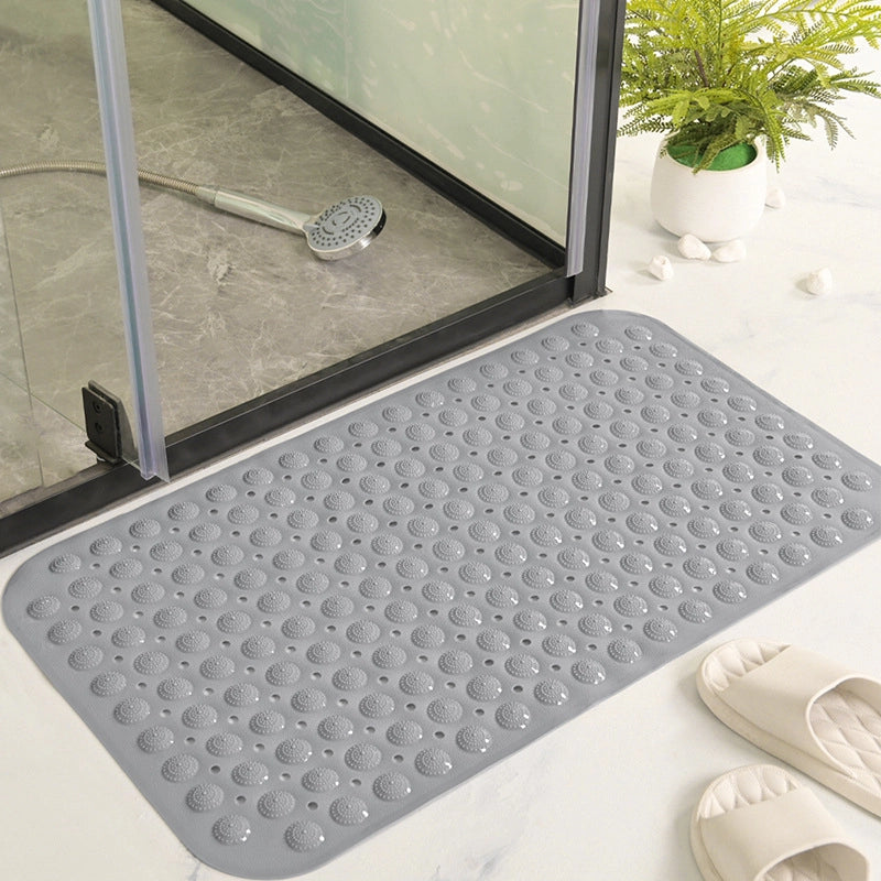Modern Simple Solid Color Bathroom Non-slip Mat PVC Bathroom Household Anti-fall Floor Mat Shower Room Hydrophobic Floor Mat