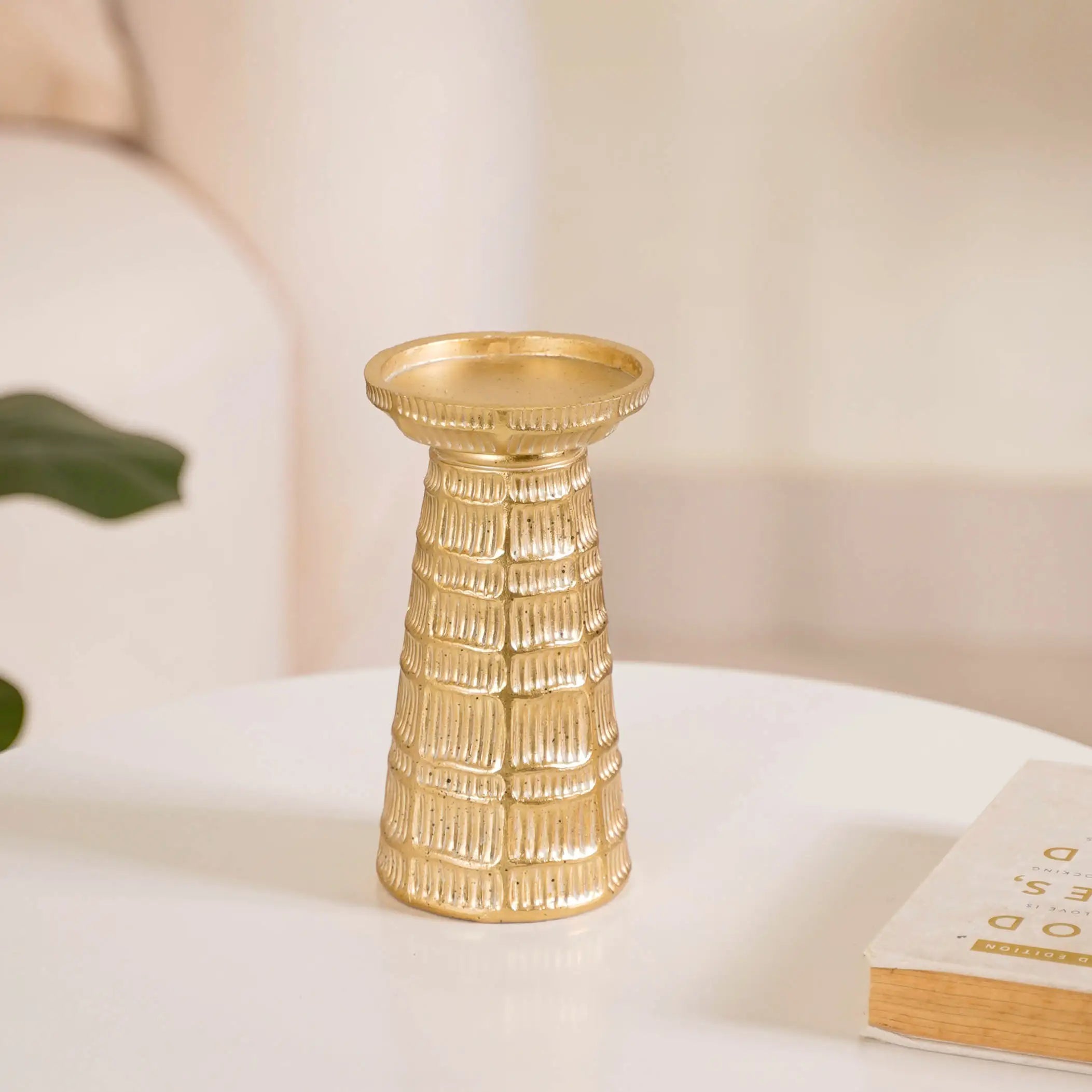 Golden Glow Candle Holder