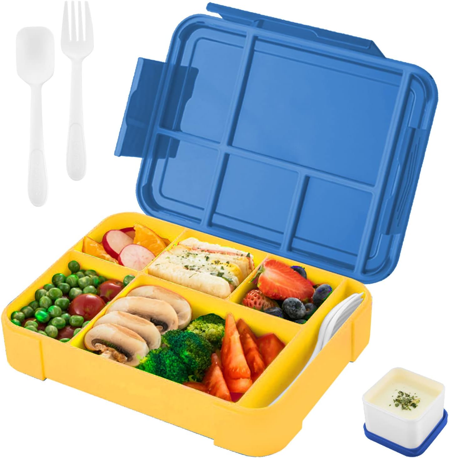 Children's Lunch Box With Compartments. Bento Lunch Box For Adults. Girls And Boys
