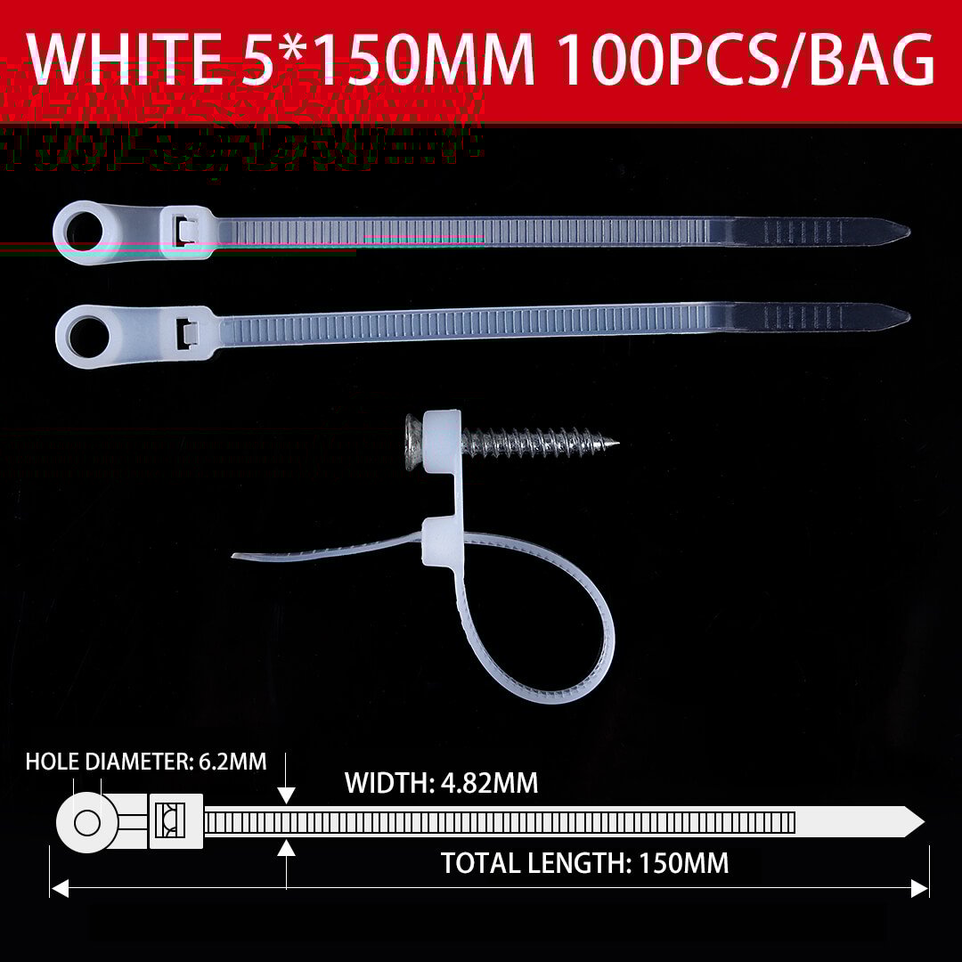 🔥🔥Screw Hole Cable Ties