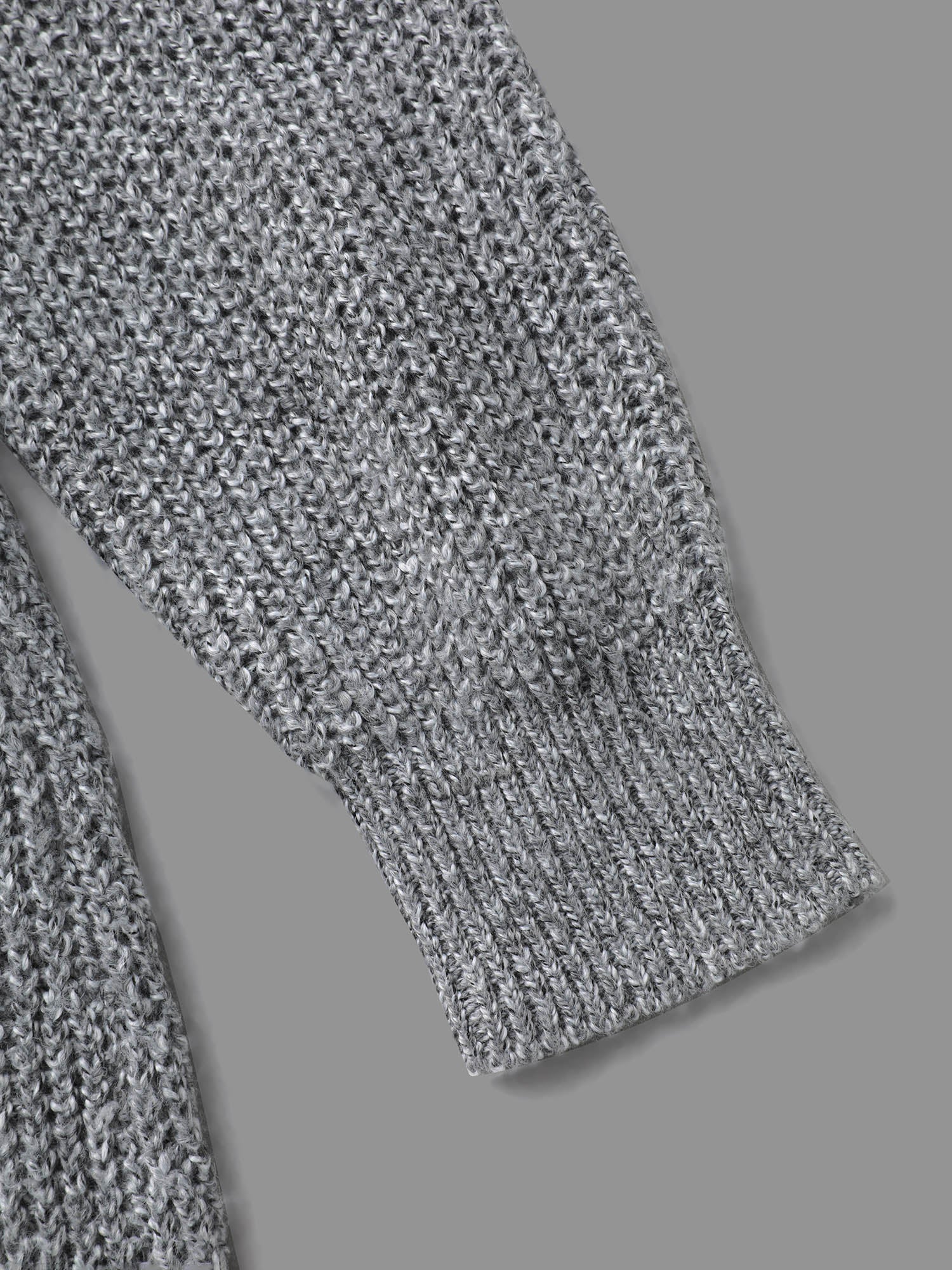 Cable Knit Ribbed Waist Cinched Midi Sweater Dress